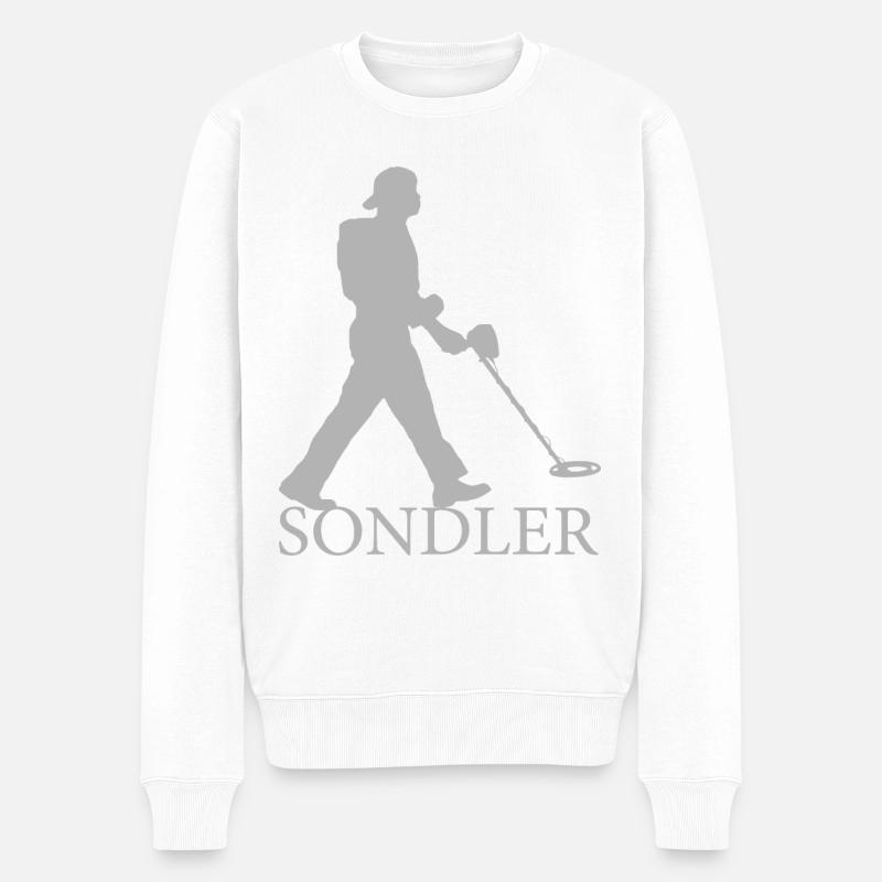 Sondler - Männer Premium Bio Pullover - Weiß