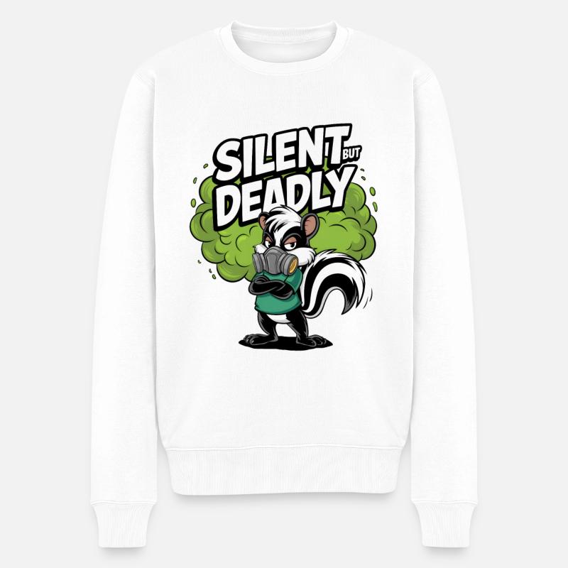 Silencieux mais mortel - Pull Premium bio Homme - blanc