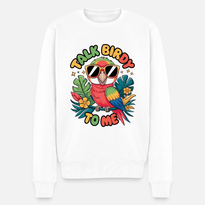Parlez-moi de Birdy - Pull Premium bio Homme - blanc