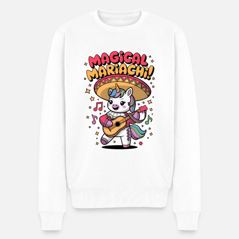 Magical Mariachi - Men's Premium Organic Jumper - white