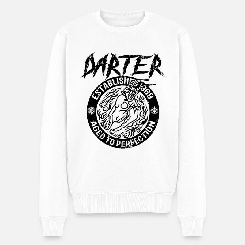 Fléchettes Fléchettes Fléchettes Fléchettes cadeau - Pull Premium bio Homme - blanc