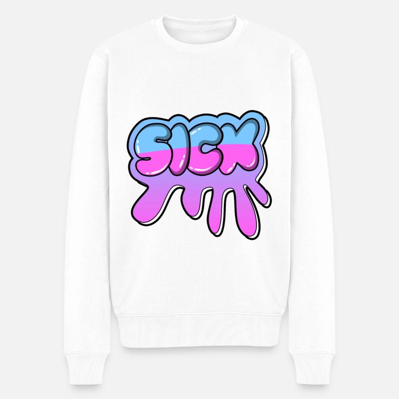 Graffiti - Pull Premium bio Homme - blanc