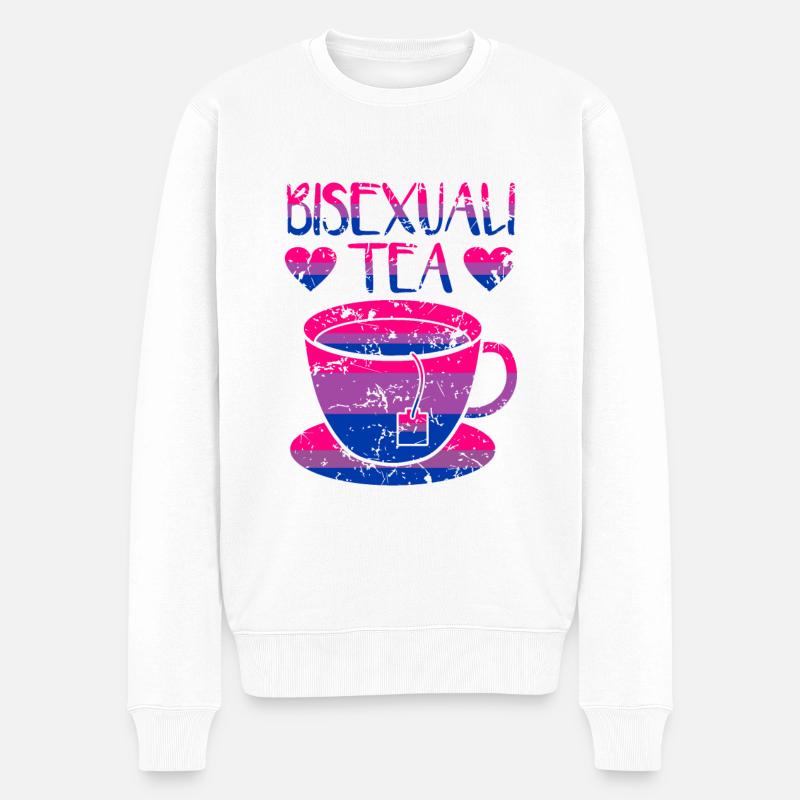Bisexueller Bisexuelle Geschenk - Männer Premium Bio Pullover - Weiß