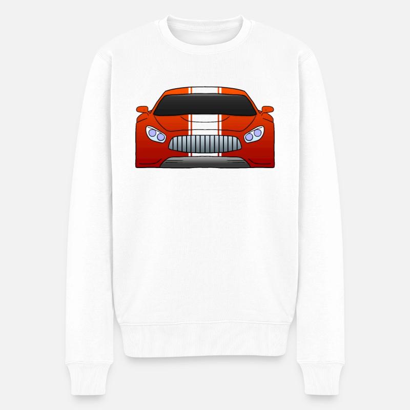 Voiture voiture - Pull Premium bio Homme - blanc
