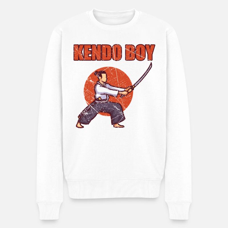 Garçon de Kendo - Pull Premium bio Homme - blanc