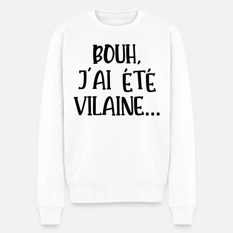 bouh j'ai été vilaine - Pull Premium bio Homme - blanc