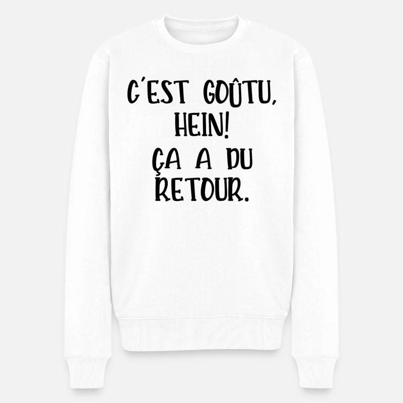 c'est goûtu hein - Pull Premium bio Homme - blanc