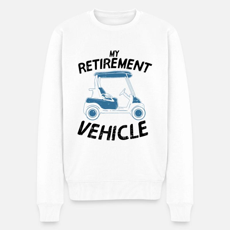 Golf - Männer Premium Bio Pullover - Weiß