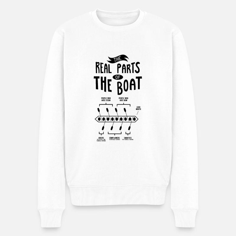 Aviron Aviron Aviron - Pull Premium bio Homme - blanc