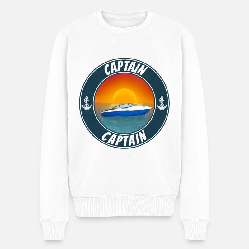 Capitaine de bateau - Pull Premium bio Homme - blanc