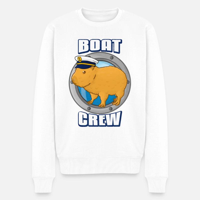 Équipage du bateau Capybara - Pull Premium bio Homme - blanc