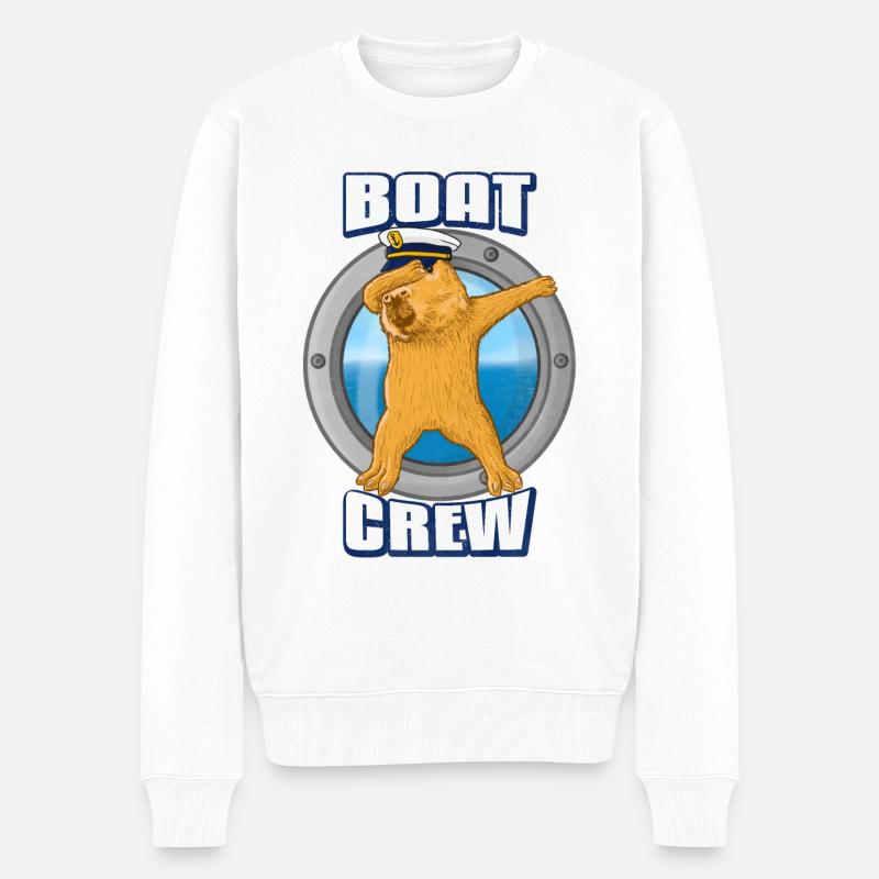 Équipage du bateau Capybara - Pull Premium bio Homme - blanc