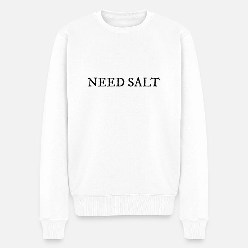 Cuisson au sel - Pull Premium bio Homme - blanc