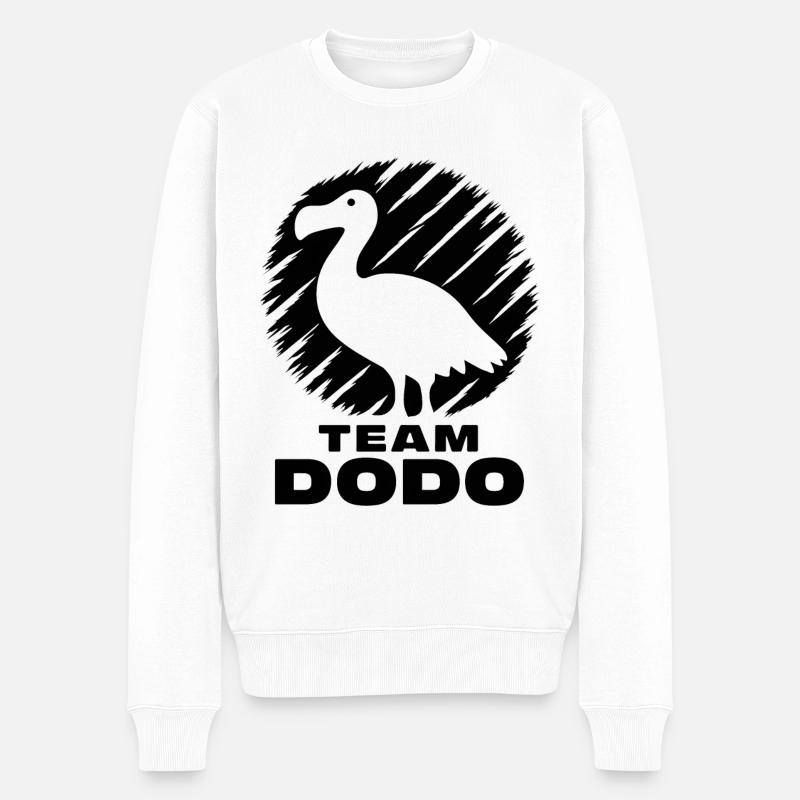 Dodo Spruch Dodo Vogel Lustiges Dodo Geschenk - Männer Premium Bio Pullover - Weiß