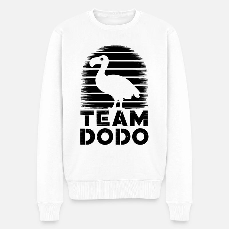 Dodo Spruch Dodo Vogel Lustiges Dodo Geschenk - Männer Premium Bio Pullover - Weiß