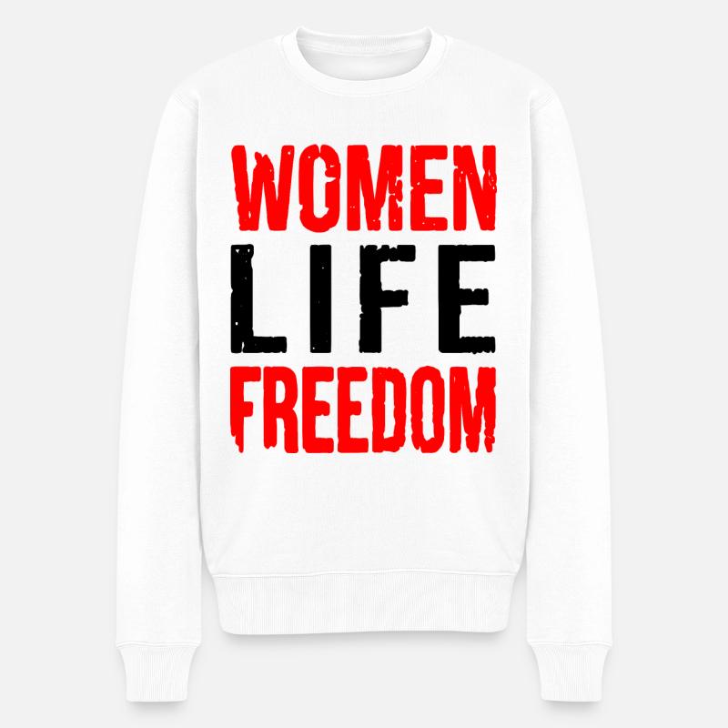 Women life freedom iran - Pull Premium bio Homme - blanc