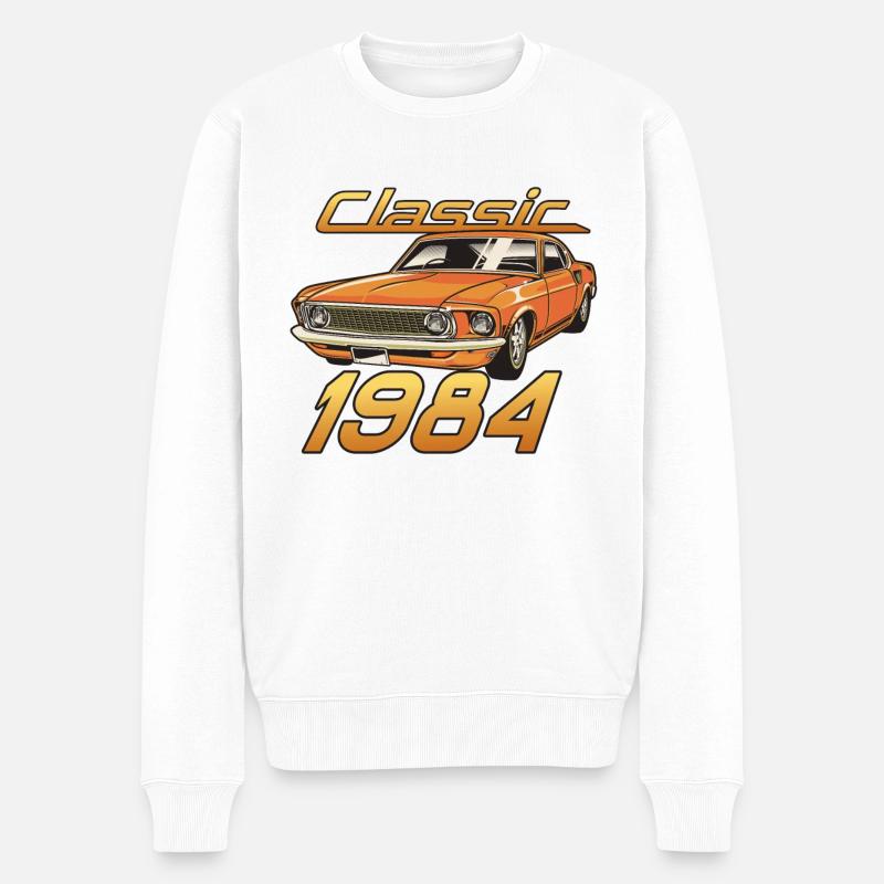 Classique 1984 - 1984 Cadeau d’anniversaire - Pull Premium bio Homme - blanc