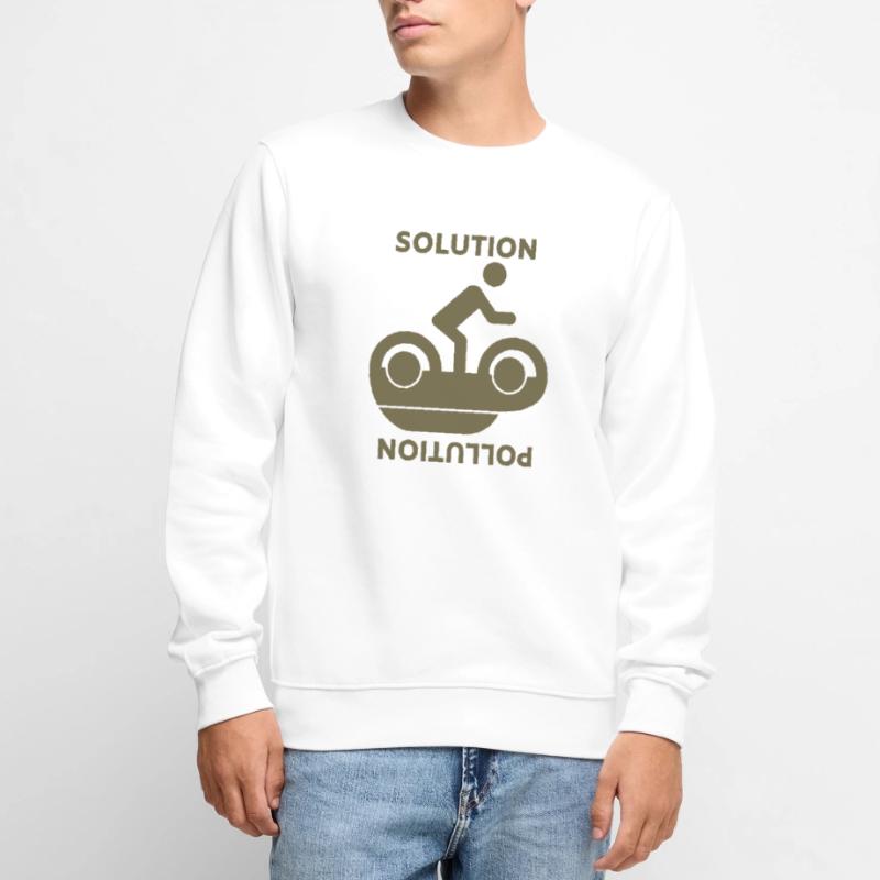 Environmental thinking (solution pollution) Men's Premium Organic Jumper