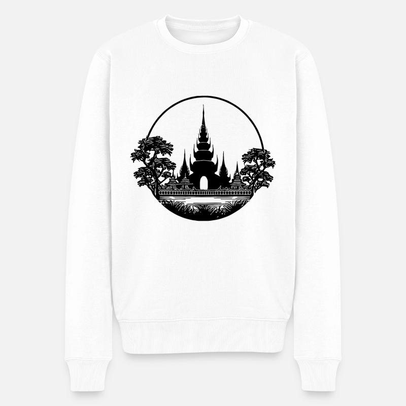 Thaïlande Exotic Dream Temple - Pull Premium bio Homme - blanc