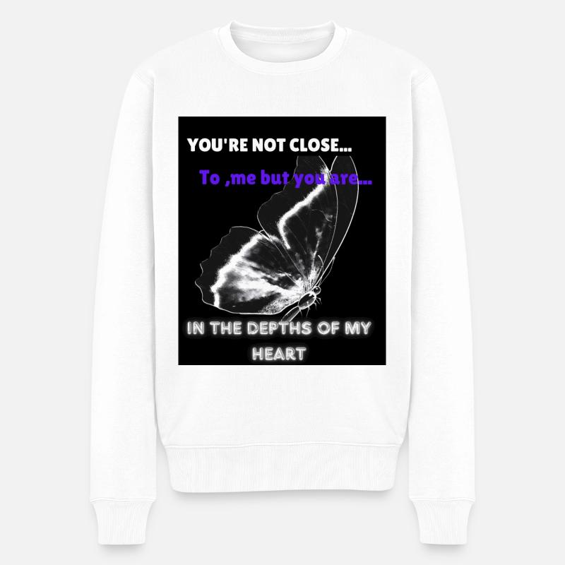 PAPILLON - Pull Premium bio Homme - blanc