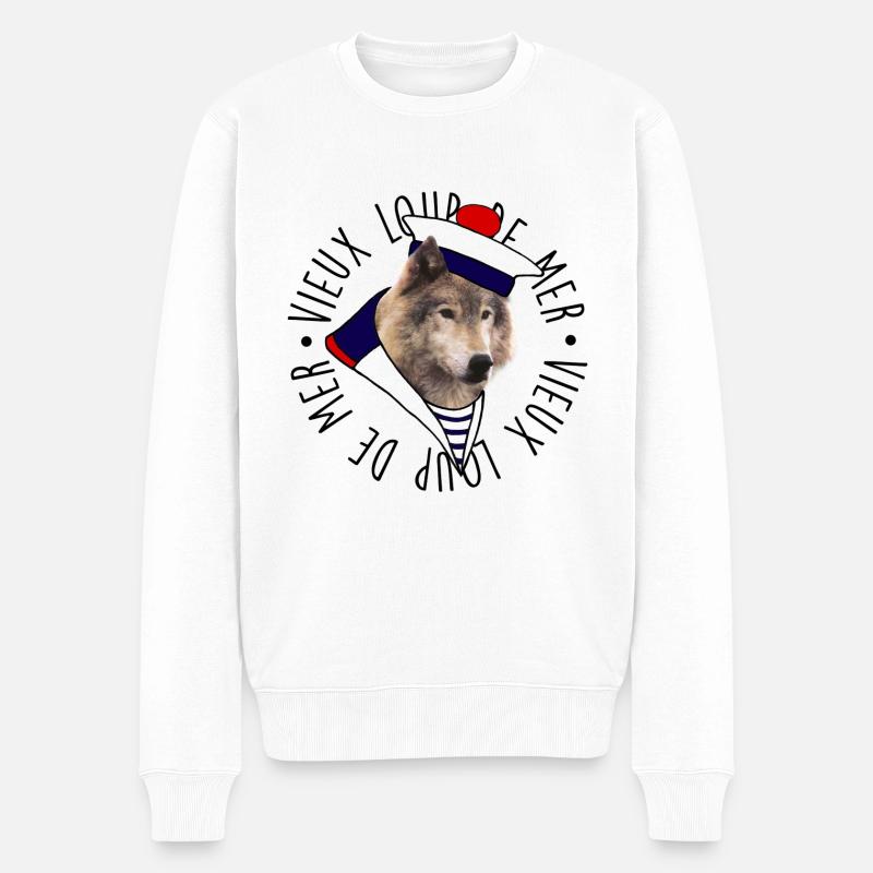 Vieux loup de mer - Pull Premium bio Homme - blanc