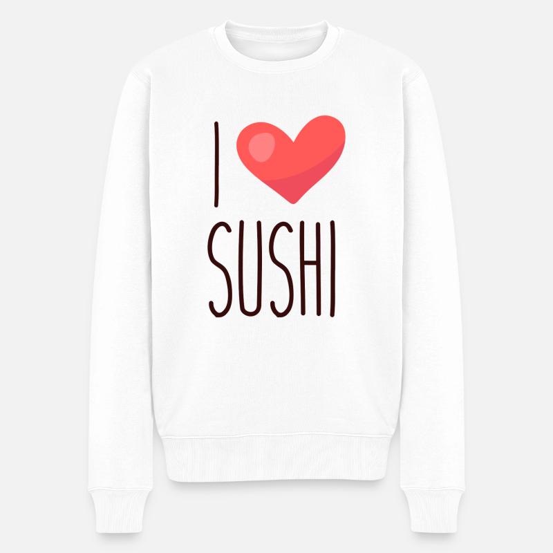 Sushi Sushi - Pull Premium bio Homme - blanc