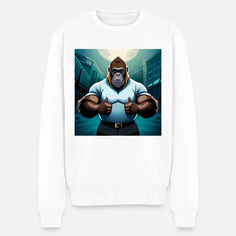 ape - Männer Premium Bio Pullover - Weiß