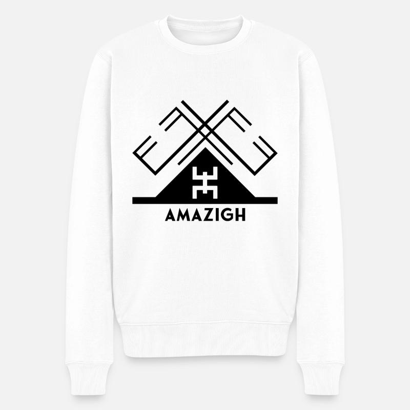 Amazigh - Pull Premium bio Homme - blanc