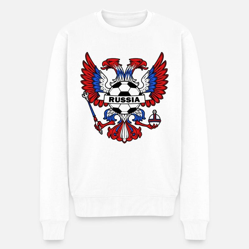 Russie - Pull Premium bio Homme - blanc