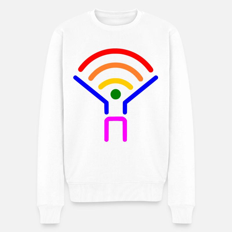Lgbt - Männer Premium Bio Pullover - Weiß