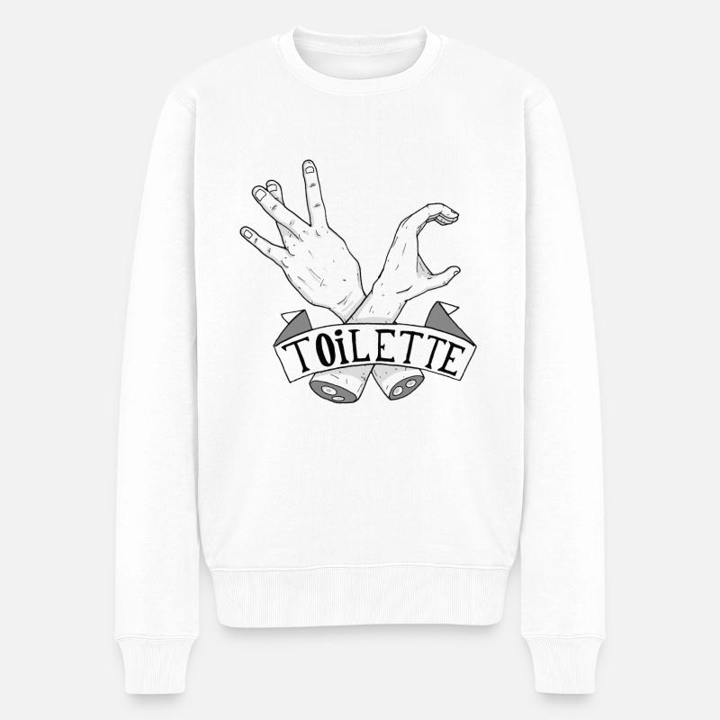 Traduction Approximative #3 - Pull Premium bio Homme - blanc