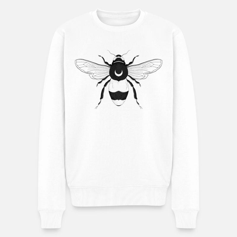 Abeille lunaire - Pull Premium bio Homme - blanc