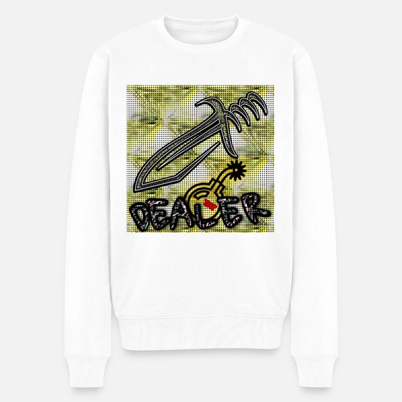 DEALER - Club WoW - Männer Premium Bio Pullover - Weiß