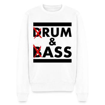 Drum and bass - rum and ass - Pull Premium bio Homme - blanc - Devant - Thijin (182cm)