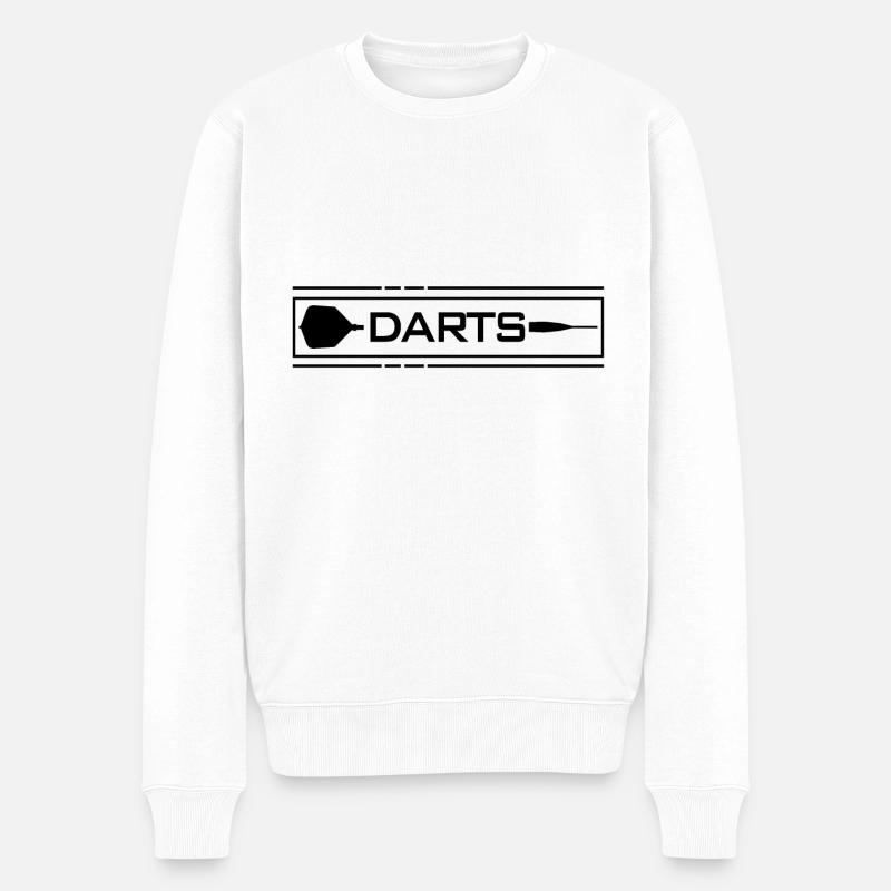 Fléchettes - Fléchettes - Pull Premium bio Homme - blanc