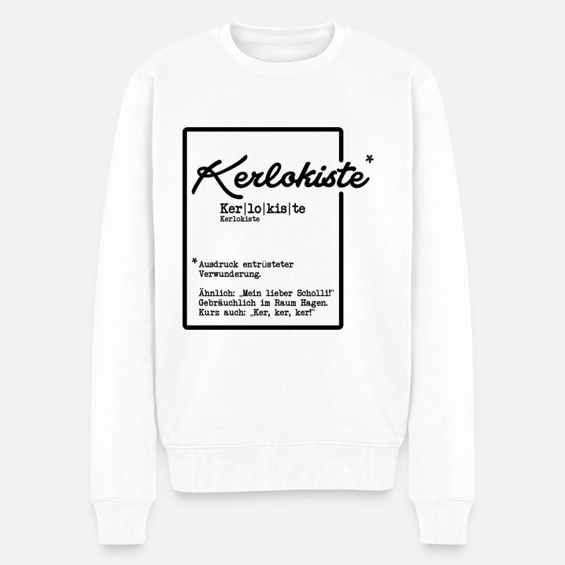 Kerlokiste - Männer Premium Bio Pullover - Weiß