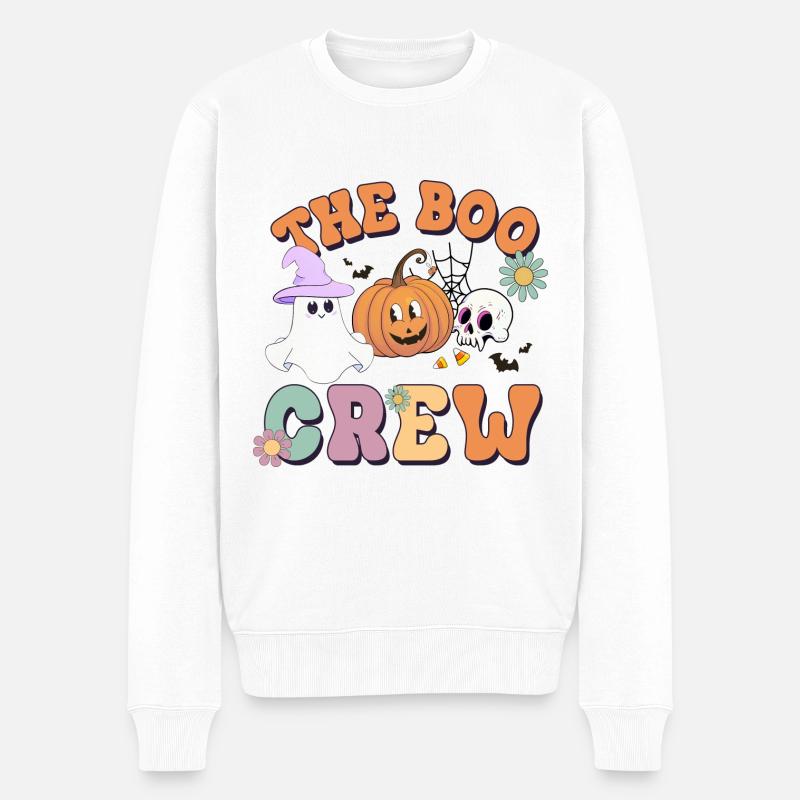 Équipe Halloween Boo Crew - Pull Premium bio Homme - blanc