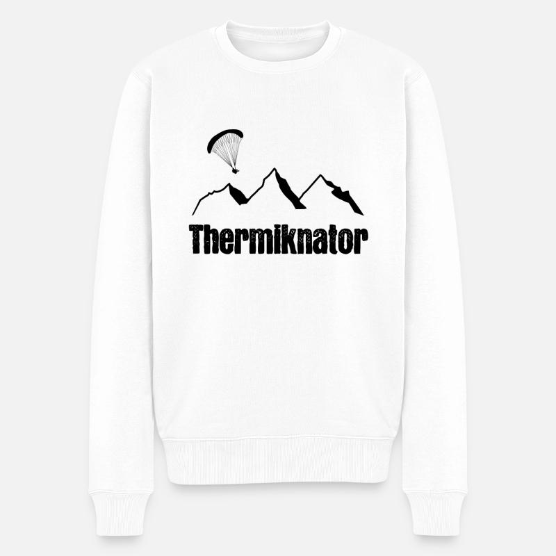 Conquéreur thermistré - Pull Premium bio Homme - blanc