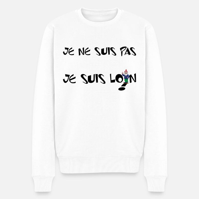 illusion d'optique - Pull Premium bio Homme - blanc