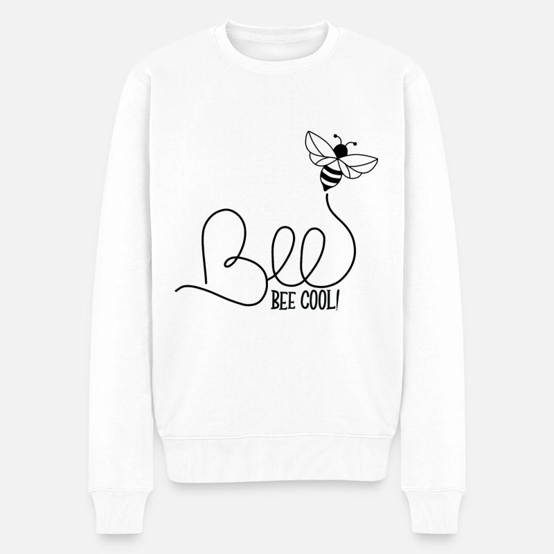 Bee Cool Plante insecte apiculture citations drôle - Pull Premium bio Homme - blanc