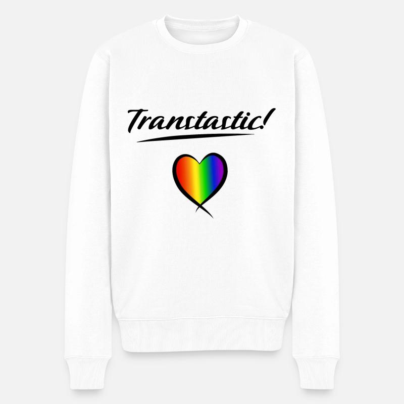 Transstic transgenre! - Pull Premium bio Homme - blanc