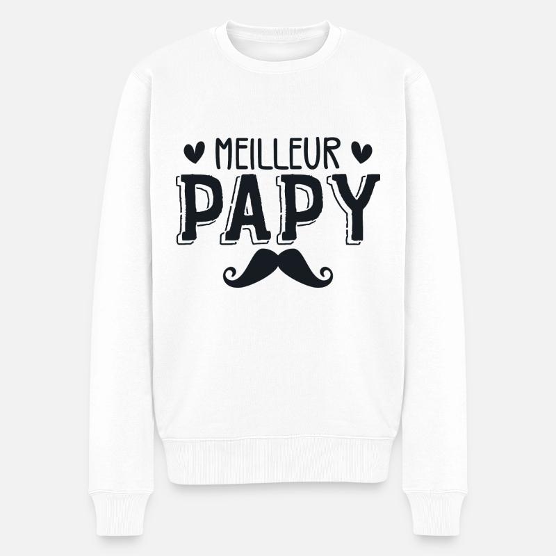Meilleur PAPY - Pull Premium bio Homme - blanc