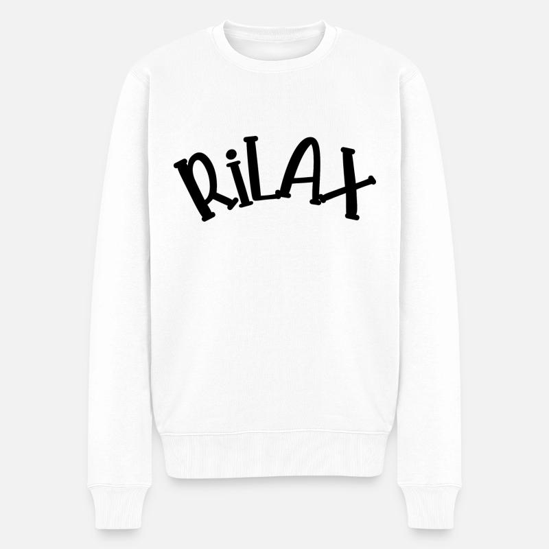 rilax - Pull Premium bio Homme - blanc