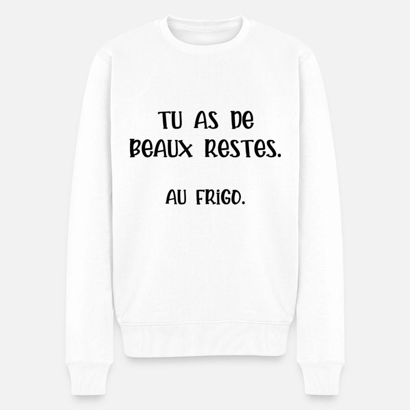 tu as de beaux restes - Pull Premium bio Homme - blanc