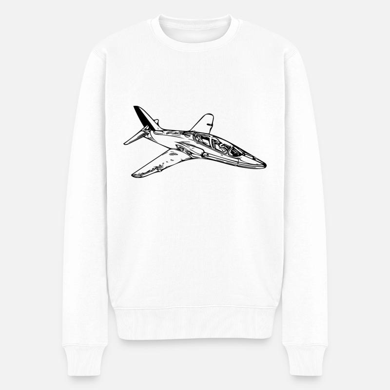 Avion Jet Flyer élégant - Pull Premium bio Homme - blanc