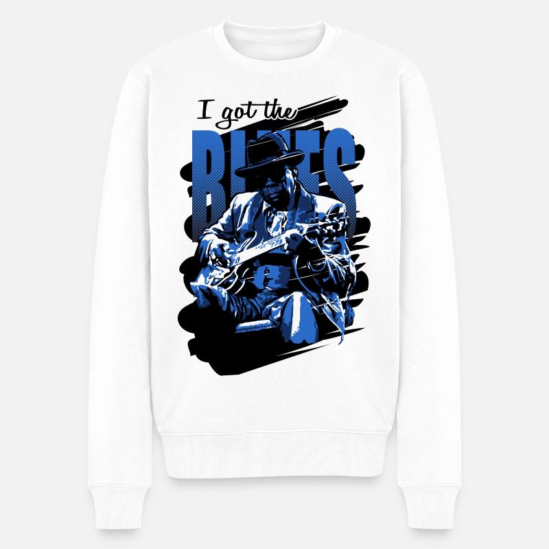 Got the blues - Männer Premium Bio Pullover - Weiß