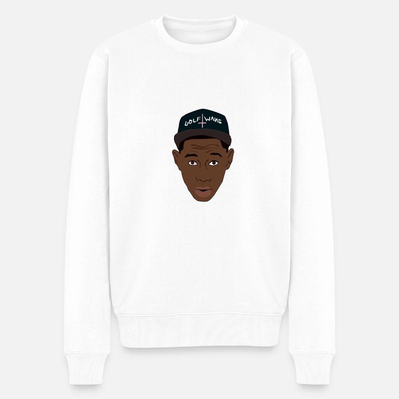 Tyler Wolfgang - Männer Premium Bio Pullover - Weiß