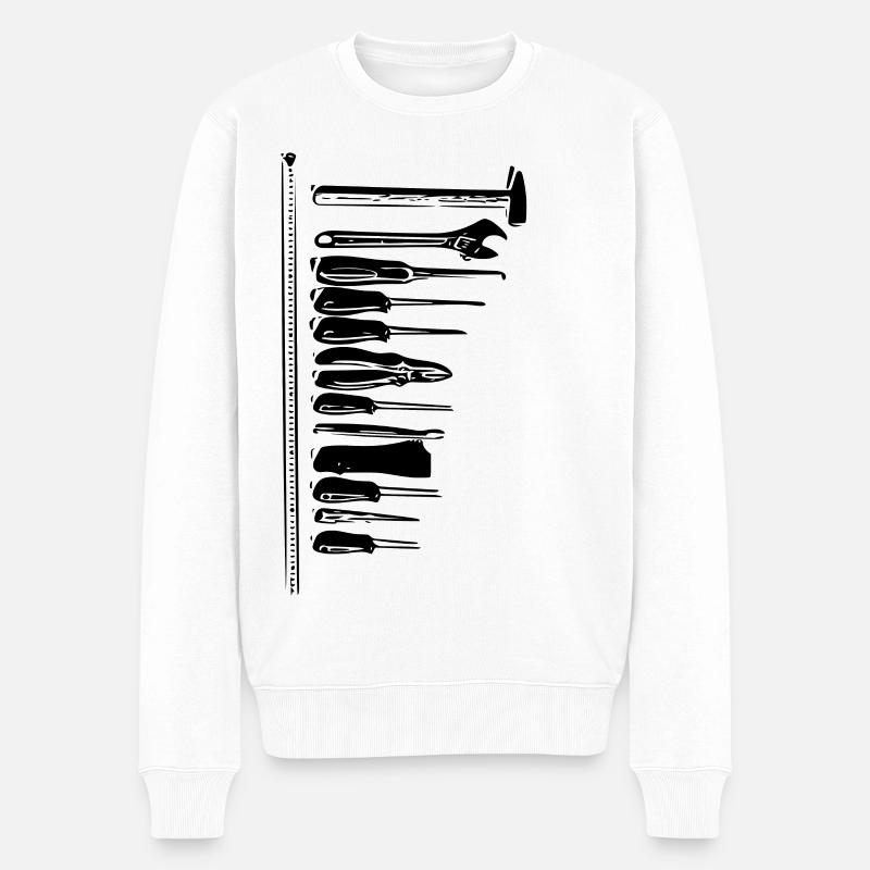 Outil - Pull Premium bio Homme - blanc