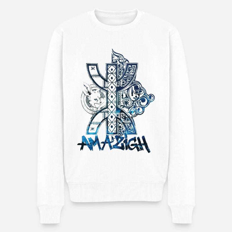 Amazigh - Pull Premium bio Homme - blanc