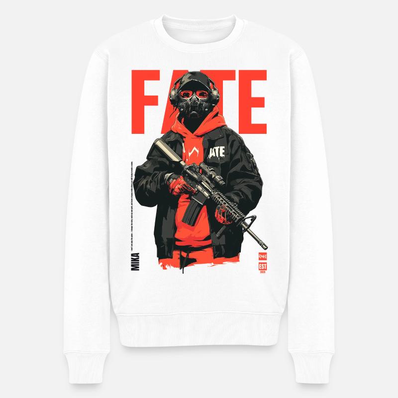 Tactical Guy - Männer Premium Bio Pullover - Weiß